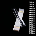 Прозрачные клейкие пакеты, 1000 шт., 5 см, широкие, прозрачные, ложка, конфеты, ювелирные изделия, подарочная упаковка, маленькая ручка, пластиковый пакет, еда, дом, свадьба, деко