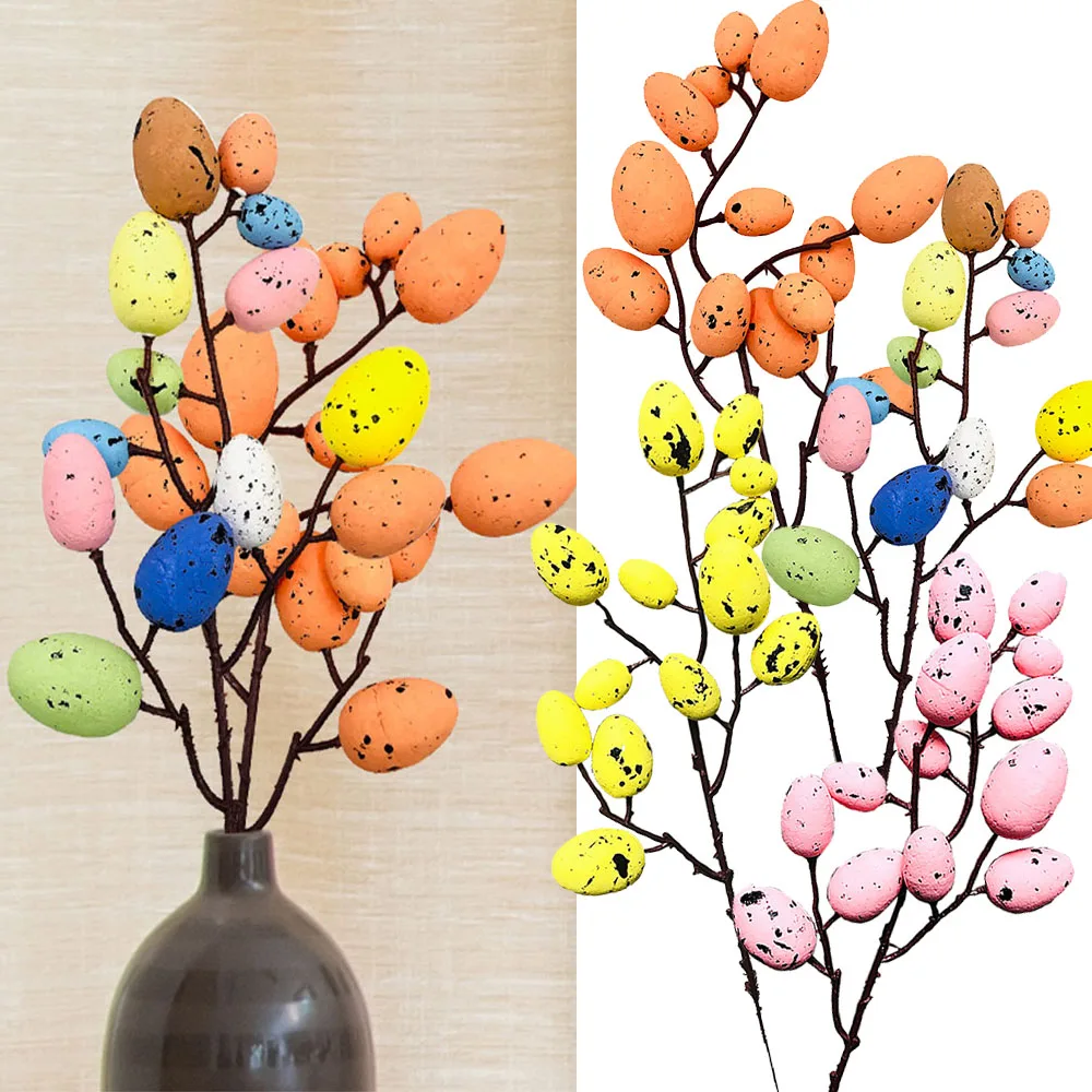 2 шт. 32 см Пасхальные яичные ветки цветочные медиаторы пасхальные украшения для