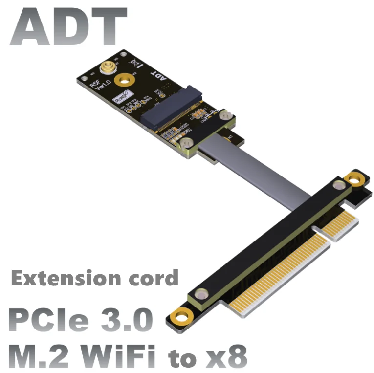 

M.2 A.E. Ключ WiFi pci-express x8 Удлинительный кабель M2 A/E key для x8 pcie 3 см-100 см удлинитель