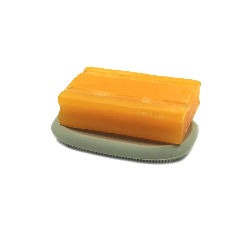 Home Kitchen Bathroom Toilet Toilet Soap Box Brush Multi-Functional Silicone Soap Rack Creative