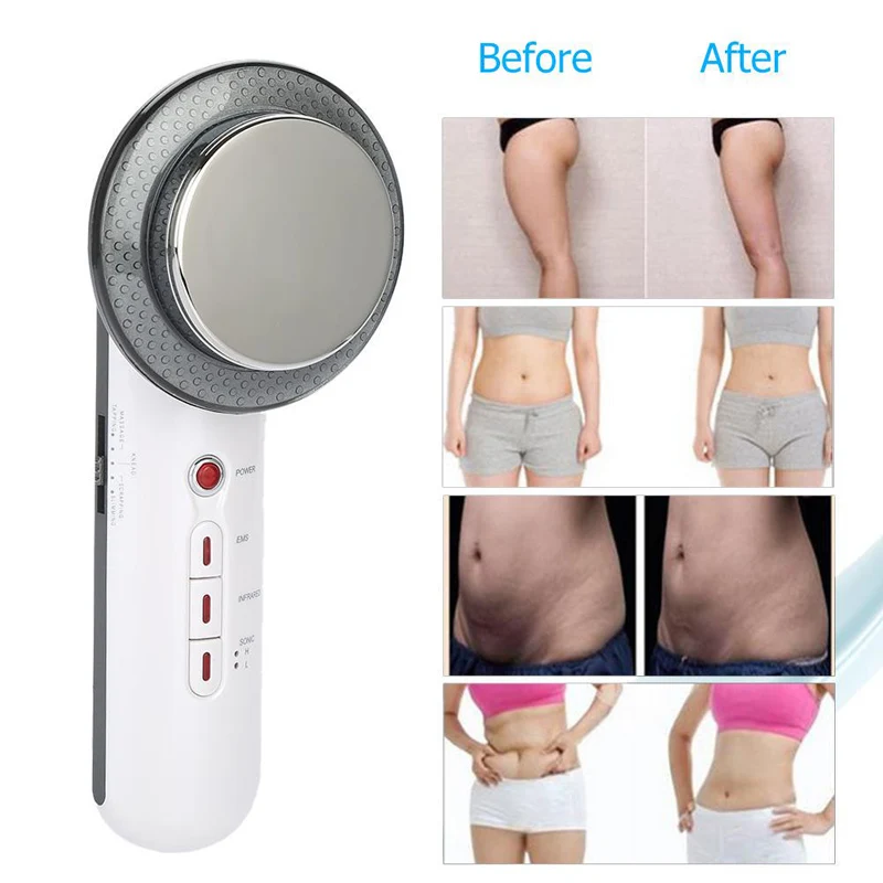 Slimming Instrument Ultrasonic Massager EMS Infrared Heat Device Electric Anti-Cellulite Machine Lipo Weight Loss Products | Красота и