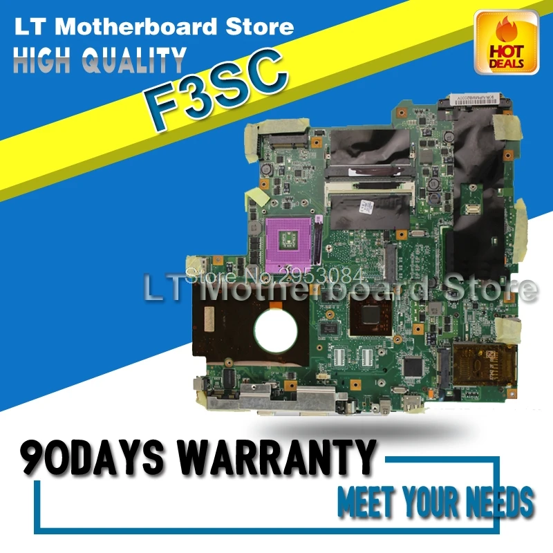 

Материнская плата Z53S F3SC для ноутбука For Asus F3SV REV2.0, материнская плата pn/08G23FV0020Q, полностью протестирована