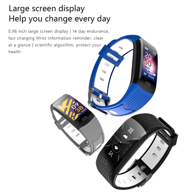 

Фитнес-трекер Водонепроницаемый умный браслет с музыкальным управлением счетчик калорий