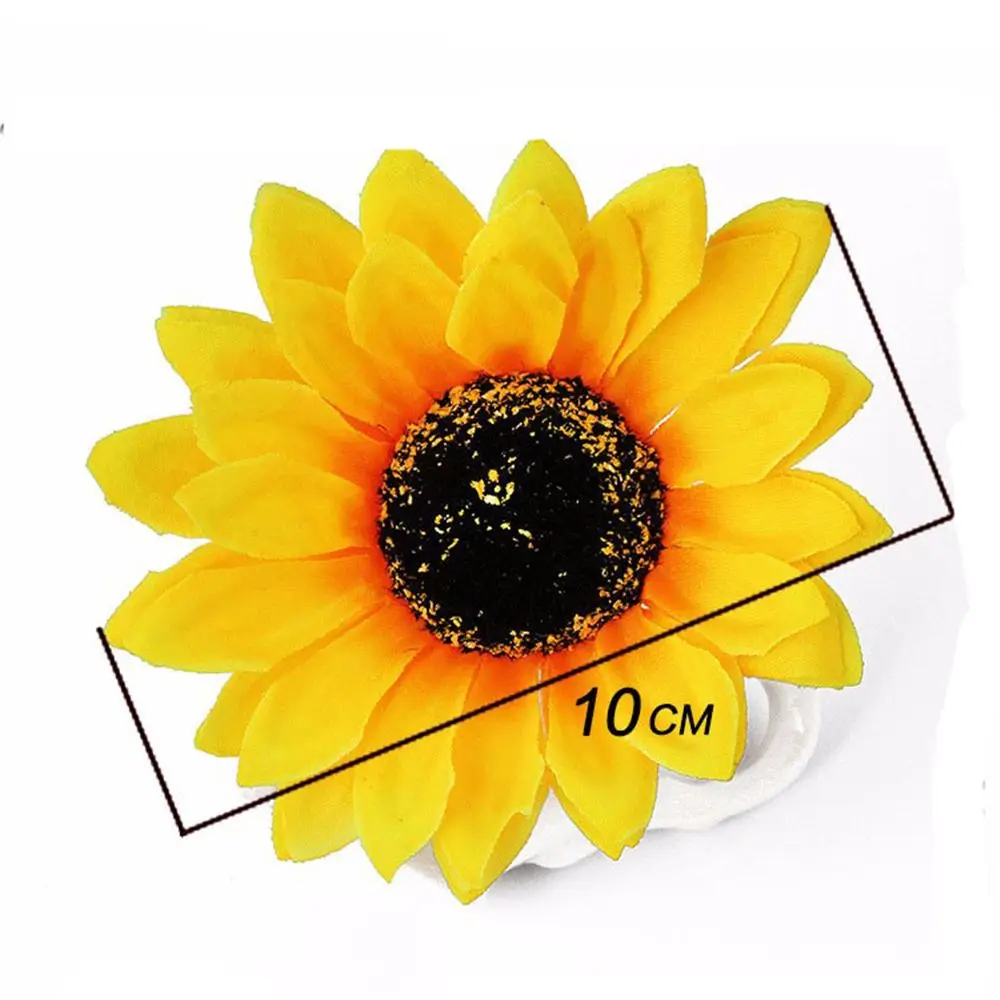 1Pc New Arrival Sweet Sunflower Hair Clip Women Girls Seaside Barrettes Headwear Hairpins for Holiday Claw Accessories - купить по