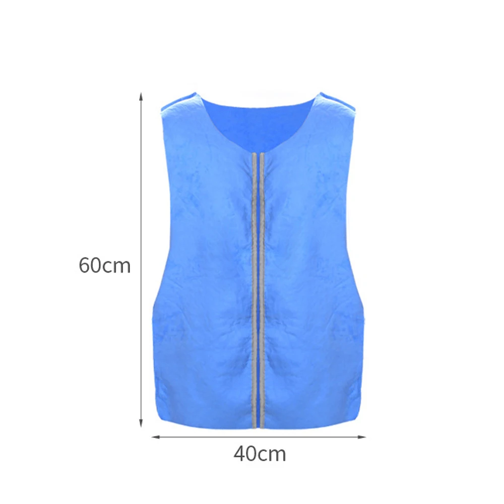 

Icy Cooling Vest Summer Cooling Sport Vest Adjustable Outdoor Blue Heat Resistant Running Tank Sunstroke Prevention Clothing