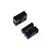 500 Pcs 0.050" 1.27mm 6 Pin dual Row IDC Connector  2x3 P 6 position Rectangular Female Socket Receptacle Ribbon Cable
