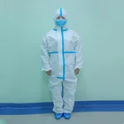Одноразовая Медицинская защитная одежда, костюм против гриппа, микропористый, дышащий, антибактериальный, больничный защитный комбинезон, 2 шт.