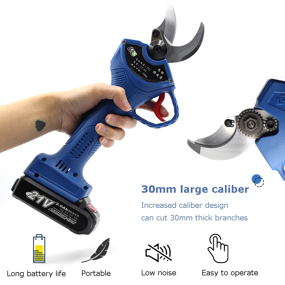 Новинка 21 в Li Ion аккумуляторные секаторные ножницы 30 мм быстро режущие