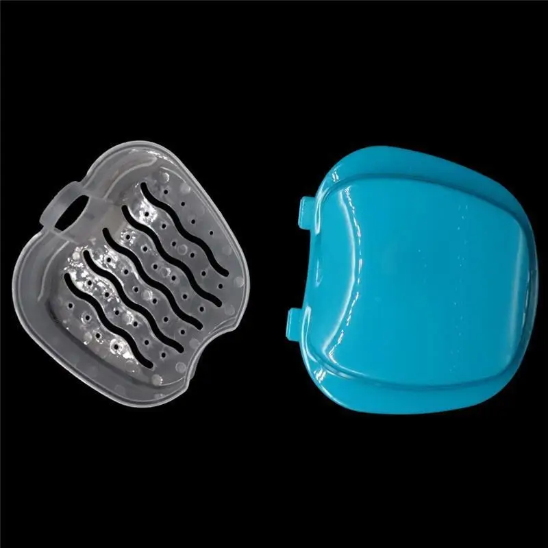 Протез для ванной Box чехол зубных Ложные коробка хранения зубов с подвесная сетка