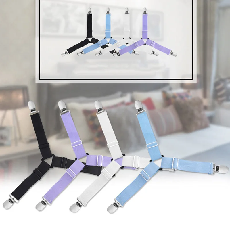 4 шт. держатель для простыни 10*2 5 см застежки фиксирующий Зажим антипробежная