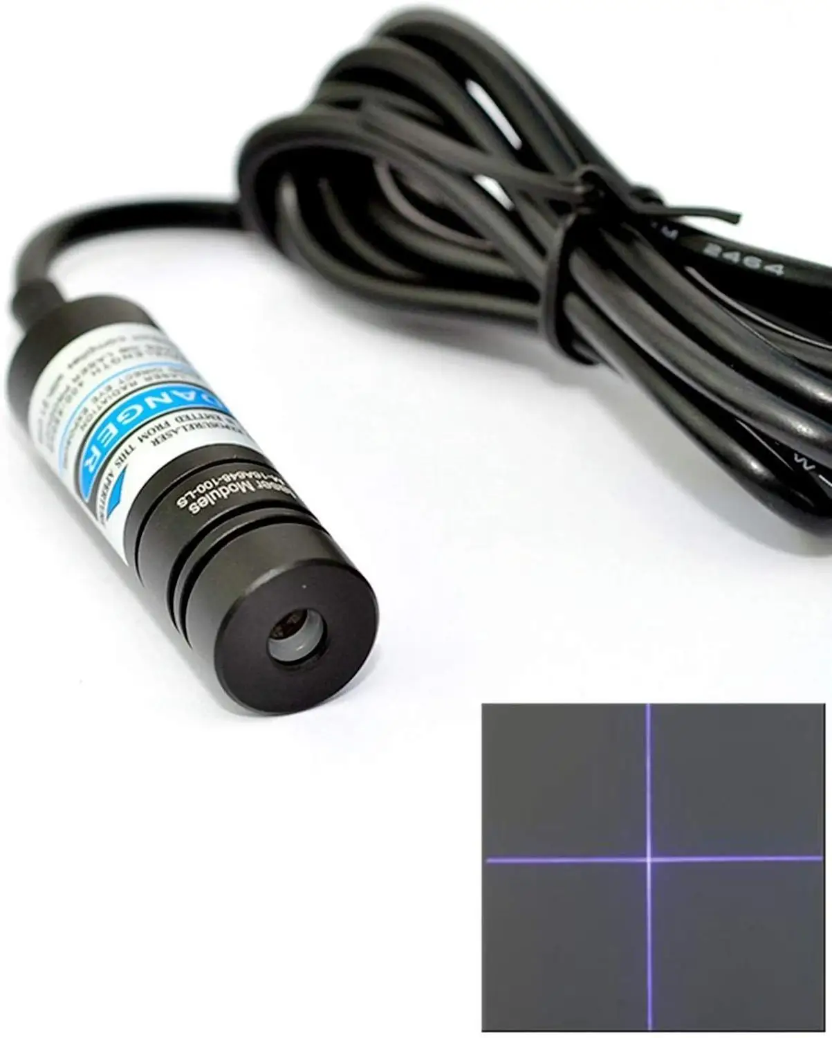 Промышленный фиолетовый лазер формата Blue-Ray 405nm 50 мВт регулировать Балансирующий перекрестный лазерный диодный модуль 14,5x48mm w 5V адаптер пере... от AliExpress WW