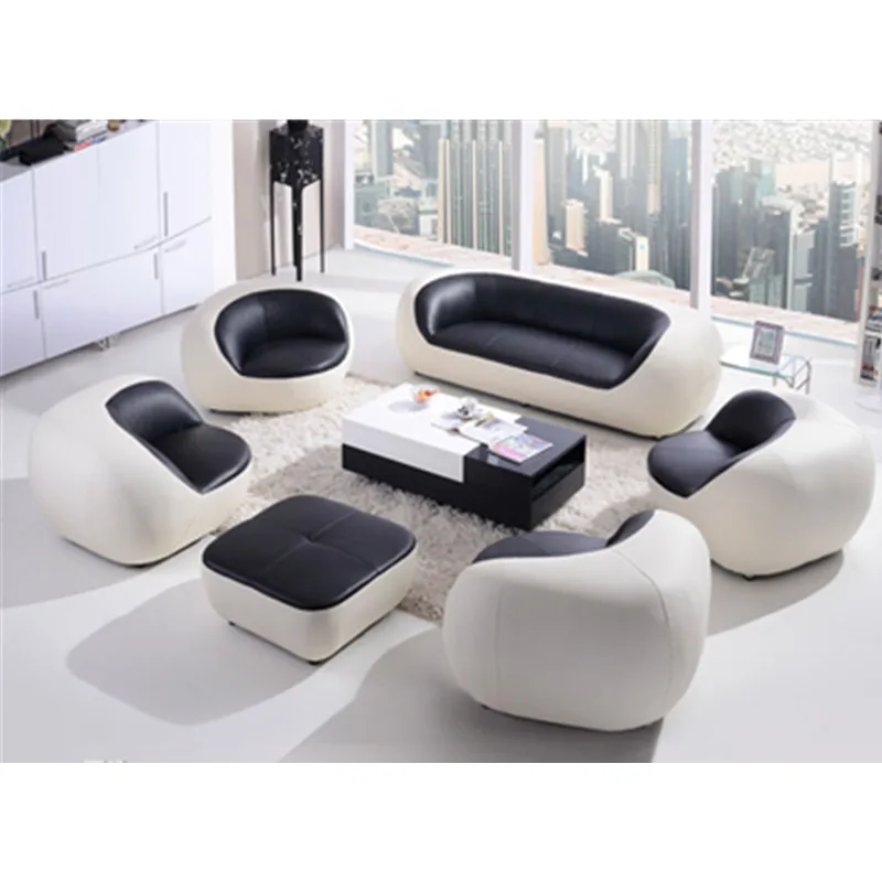 Черная и белая мебель для гостиной современный кожаный диван|sofa modern|sofa sofasofa leather |