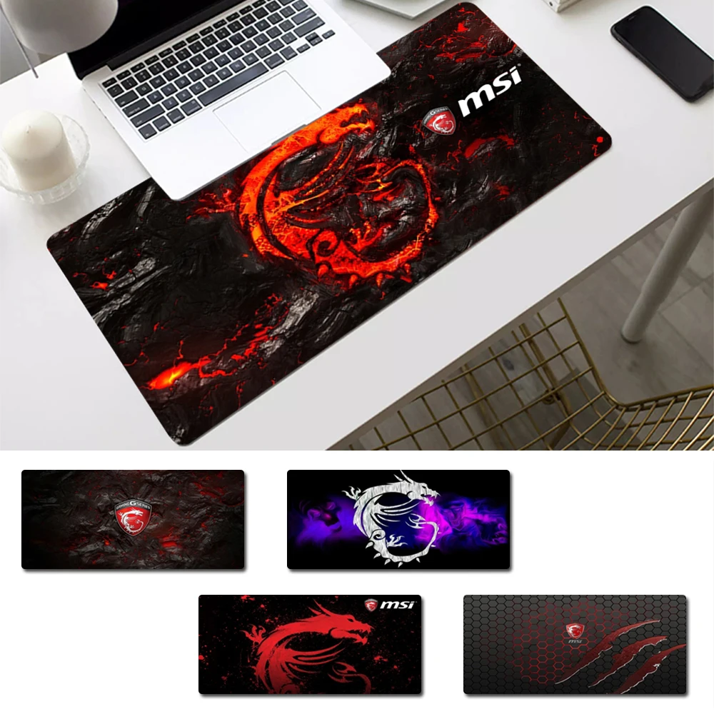 

Hot Sell MSI Gaming Mouse Pad PC Laptop Gamer Mousepad Anime Antislip Mat Keyboard Desk Mat For Overwatch/CS GO