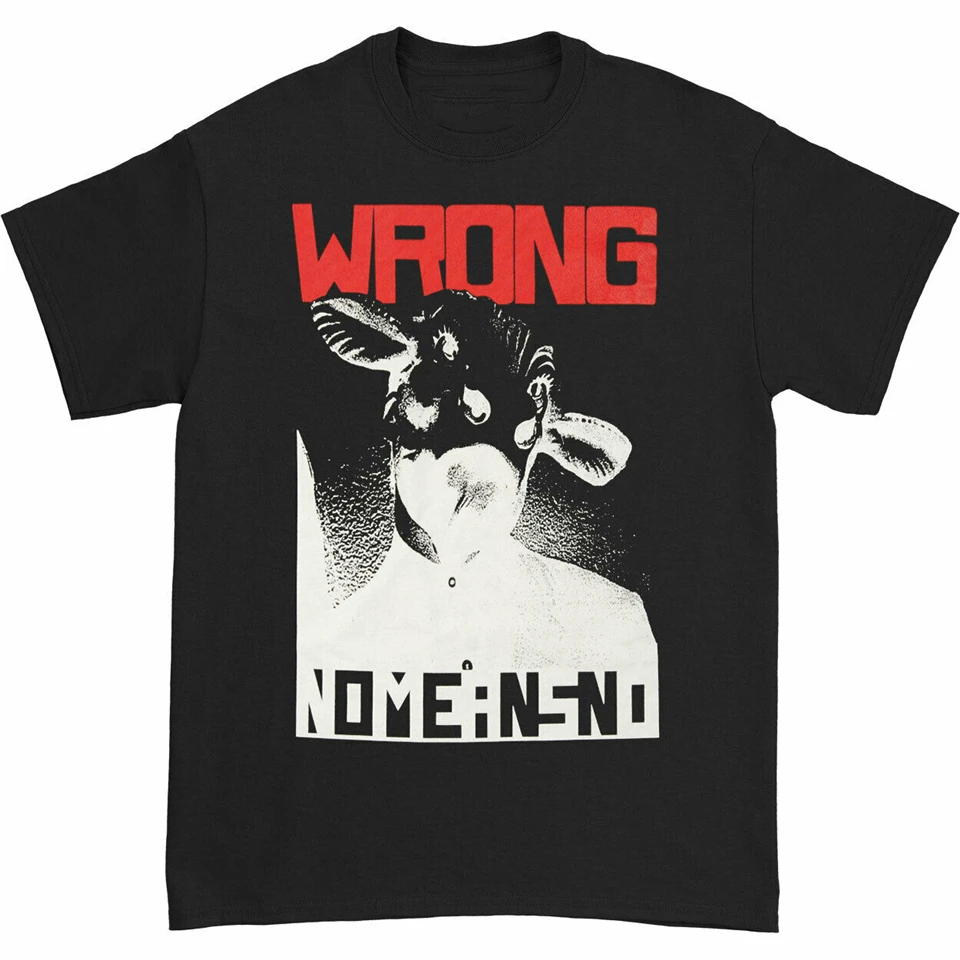 Nomeansno Men'S неправильная футболка маленький черный 190455233723 Harajuku топы Модные