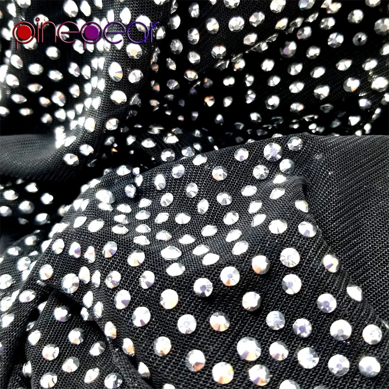 

PinePear 2020 Mesh Diamond Rompers Womens Jumpsuit Perspective Birthday Party Playsuit Rhinestone Glitter Jumpsuit Drop Shipping