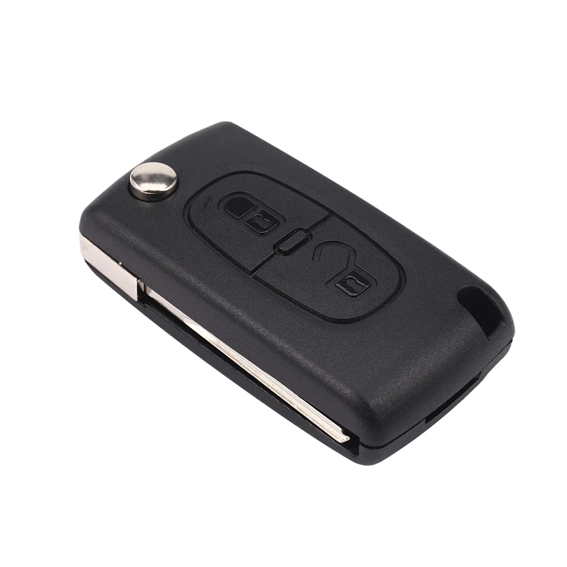 

2 кнопки дистанционный складной Автомобильный ключ для Peugeot 307 3008 308 408 433 МГц PCF7961 ID46 CE0536 флип-брелок