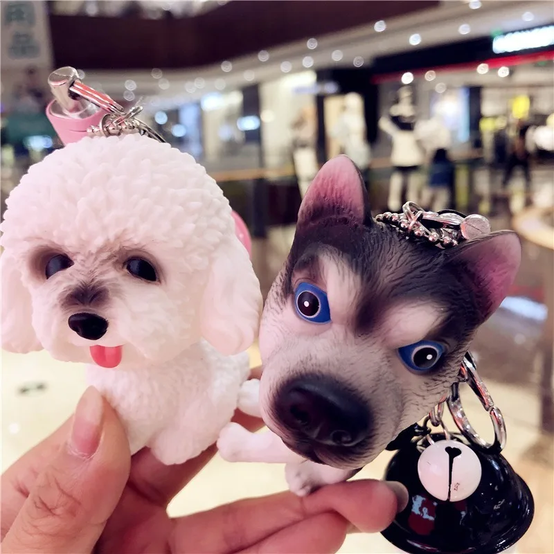 Брелок с куклой Хаски Тедди брелок подвеской в виде собаки милый мультяшный для