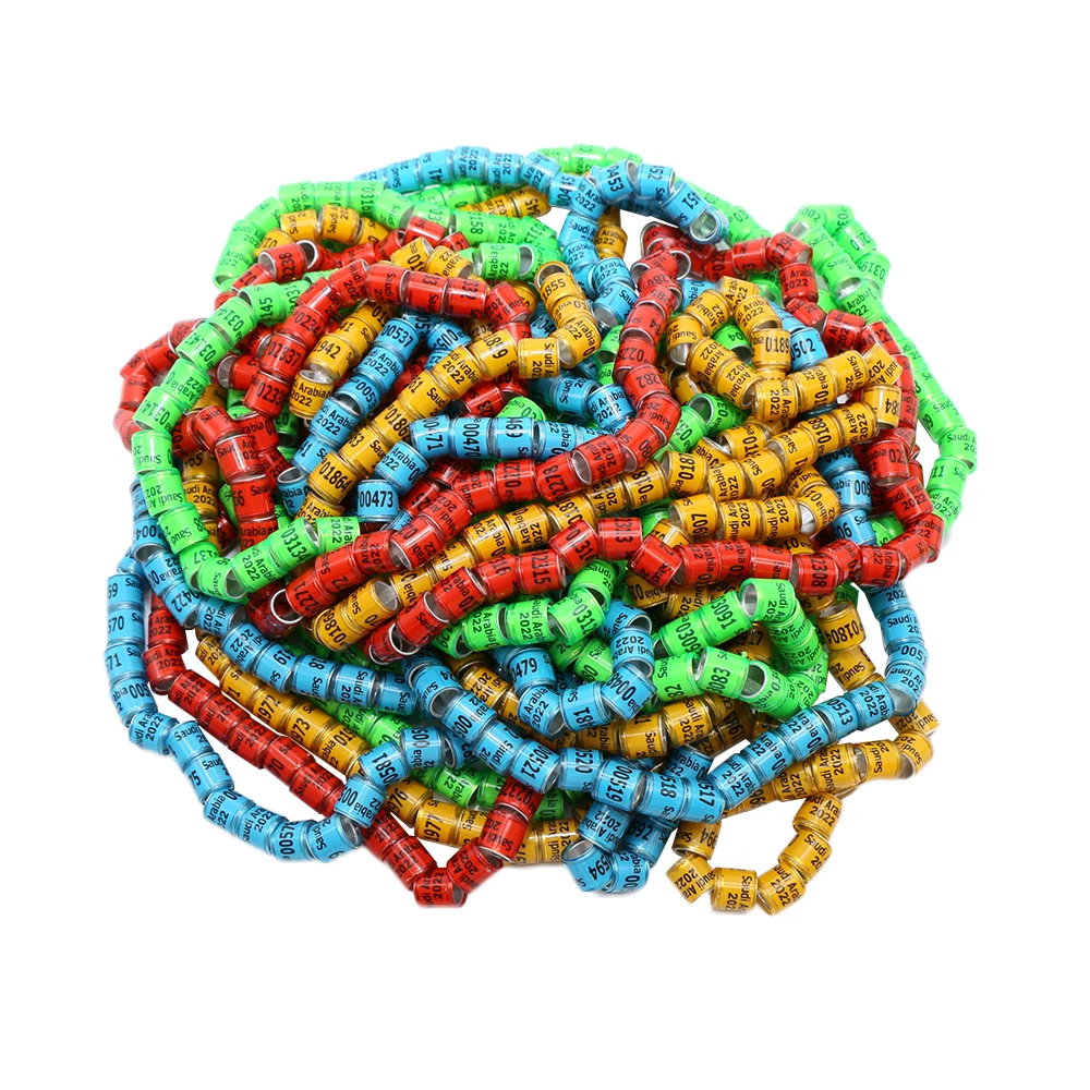 

2022 год, Саудовская Аравия / Турция, кольцо для ног птицы, алюминиевое пластиковое, идентификационное кольцо, посыльный, голубь, паломник, выв...