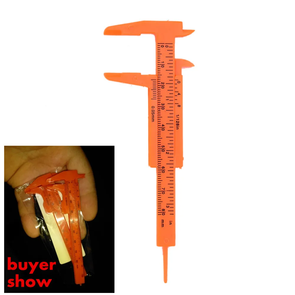 

Vernier Caliper Mini Vernier Calipers 1 Mm / mini Ruler 80MM Length Micrometer Gauge S Plastic Measuring Tools