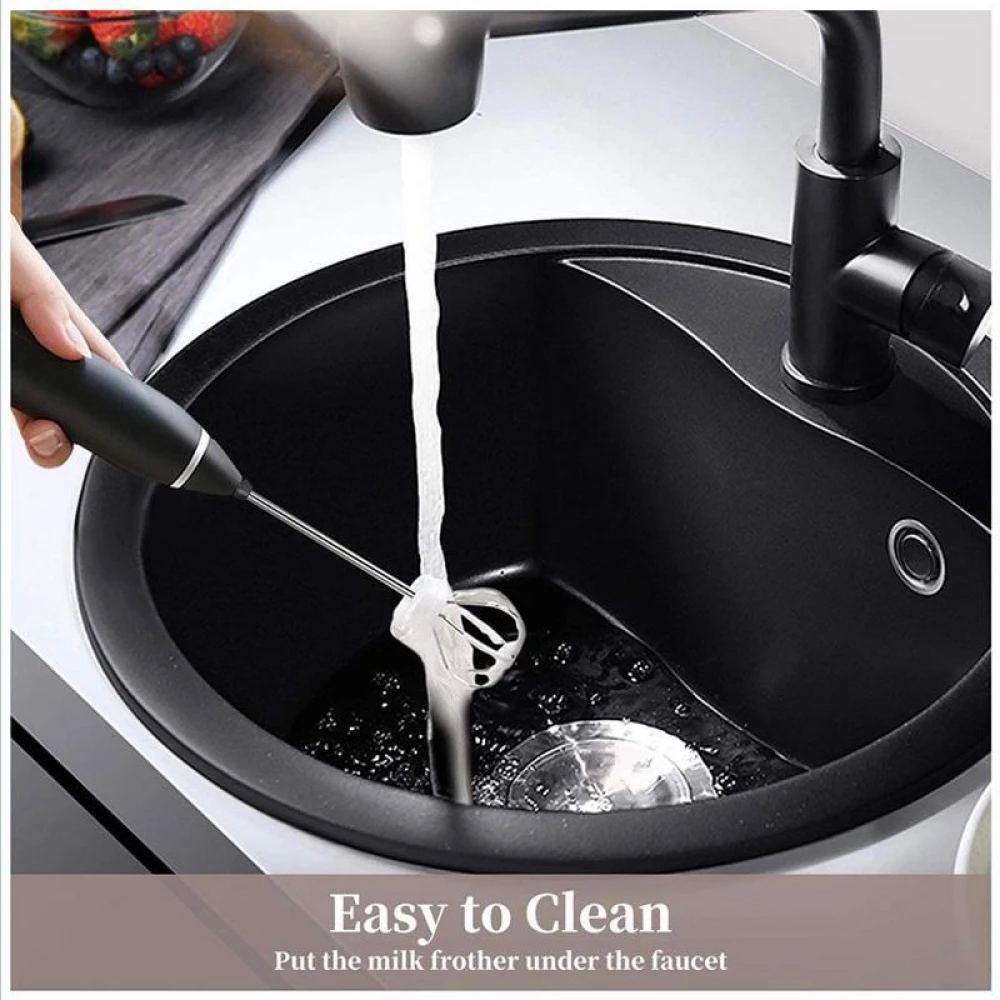 

3 Stirring Rods Rechargeable USB Electric Whisk Cream Foaming Agent Cappuccino Foam Handheld Stirring Cooking Cream Mixer