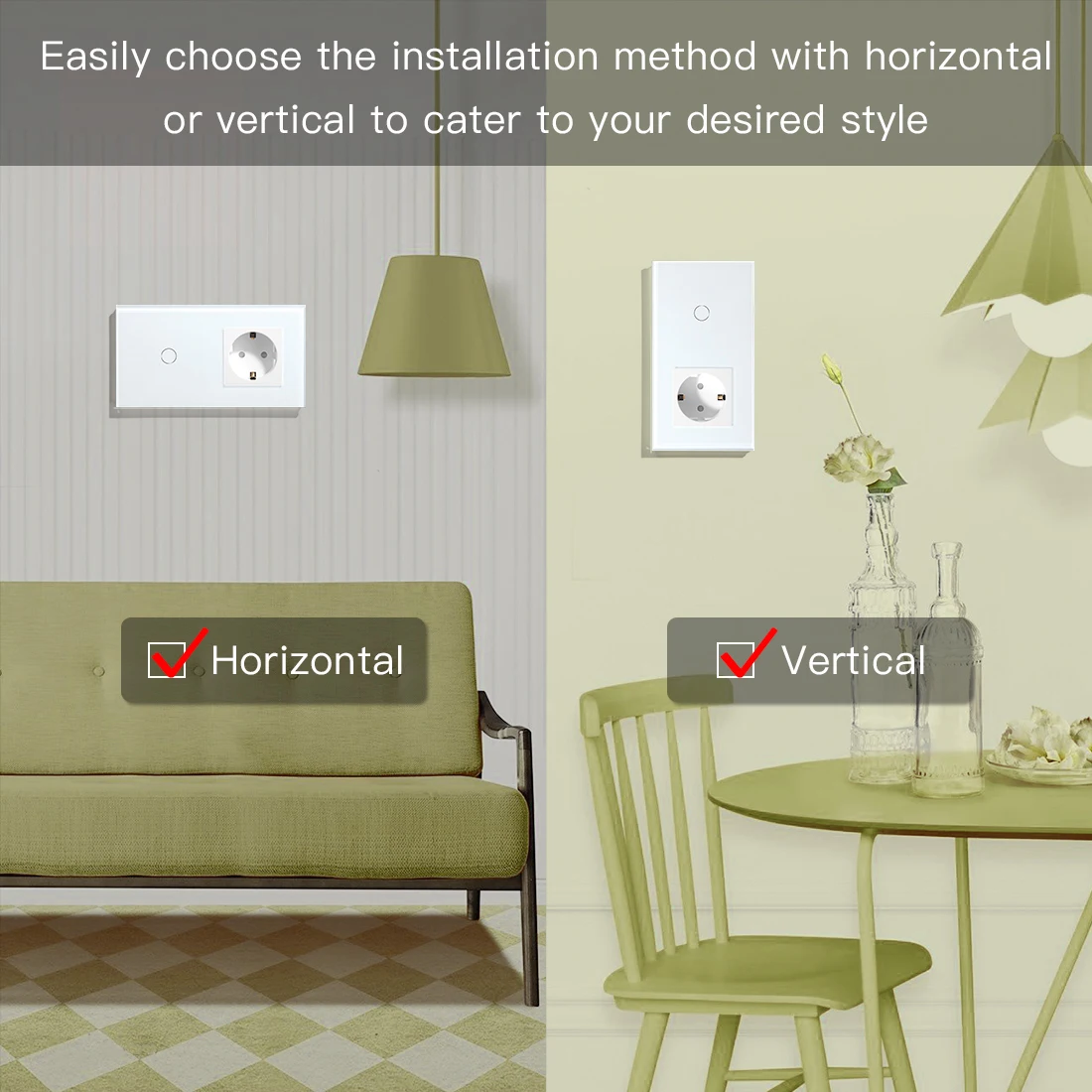 Сенсорный выключатель BSEED европейского стандарта настенная панель с черной