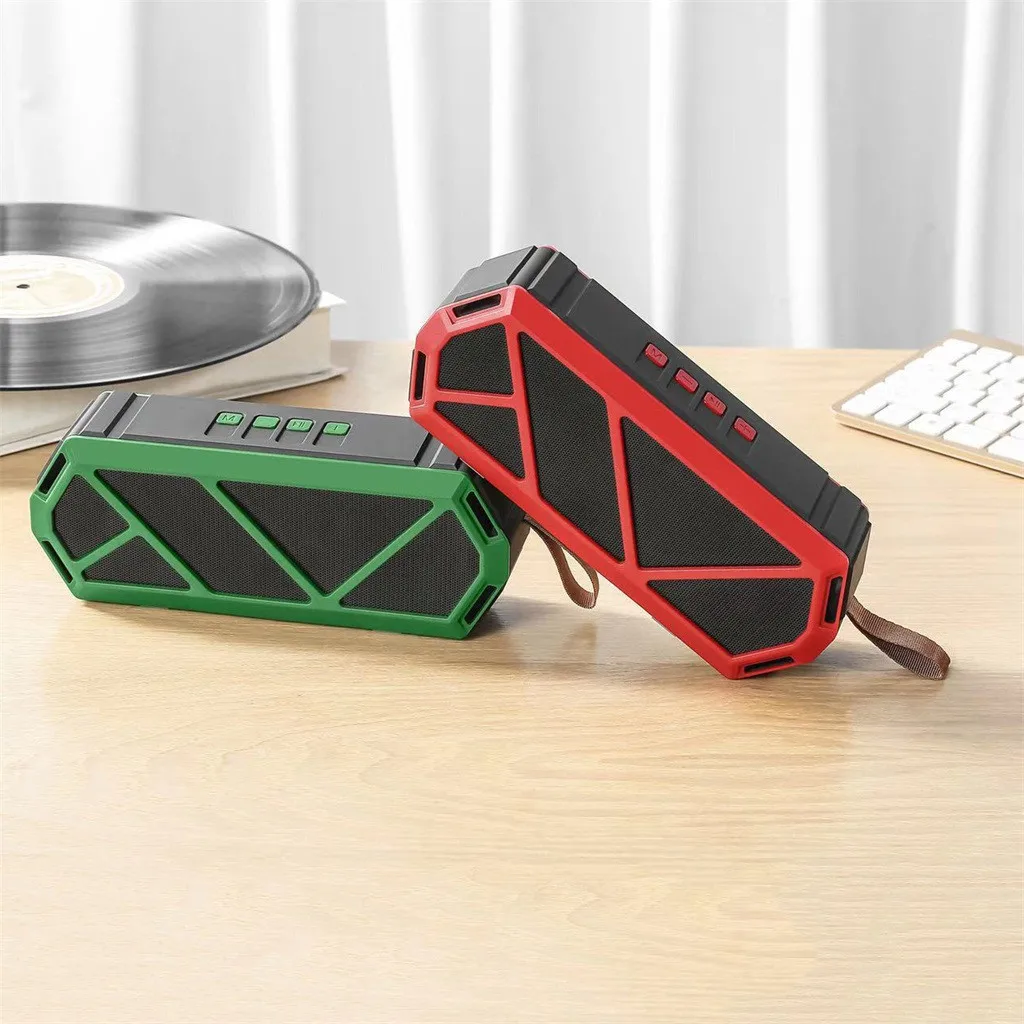 Новинка стильный сабвуфер с геометрическим принтом беспроводная bluetooth-колонка
