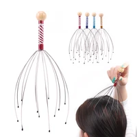 octopus head relax massager scalp relaxation relief body massager remove muscle tension tiredness metal head massager instrument