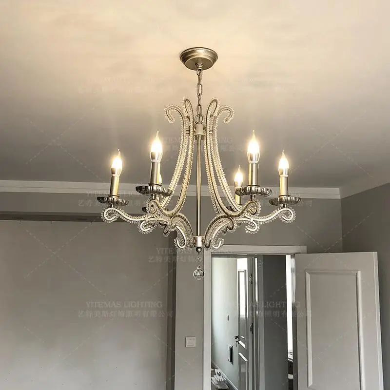 Скандинавская хрустальная люстра для украшения дома лампа в европейском стиле