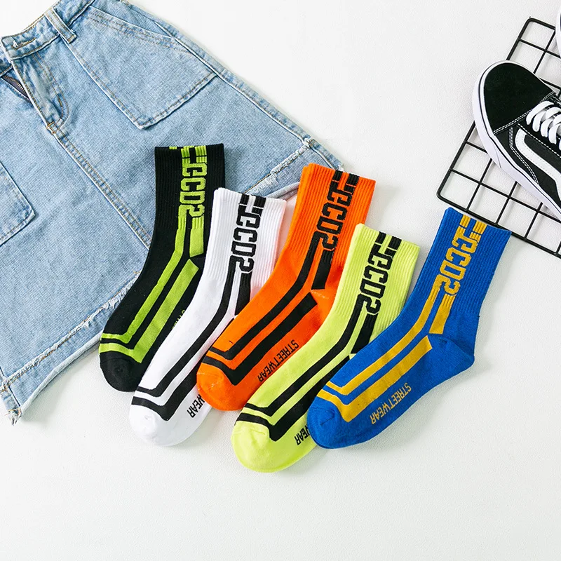 

GCDS Socks Skate Street Wear Hip Hop Letter Socks Harajuku Pure Cotton Sock Men Women