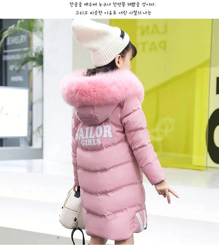 Зимние пальто для девочек 2020 детские куртки водонепроницаемое с искусственным