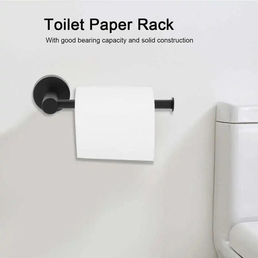 

Kitchen Roll Paper Self Adhesive Wall Mount Toilet Paper Holder Stainless Steel Bathroom Tissue Towel Accessories Rack Holders