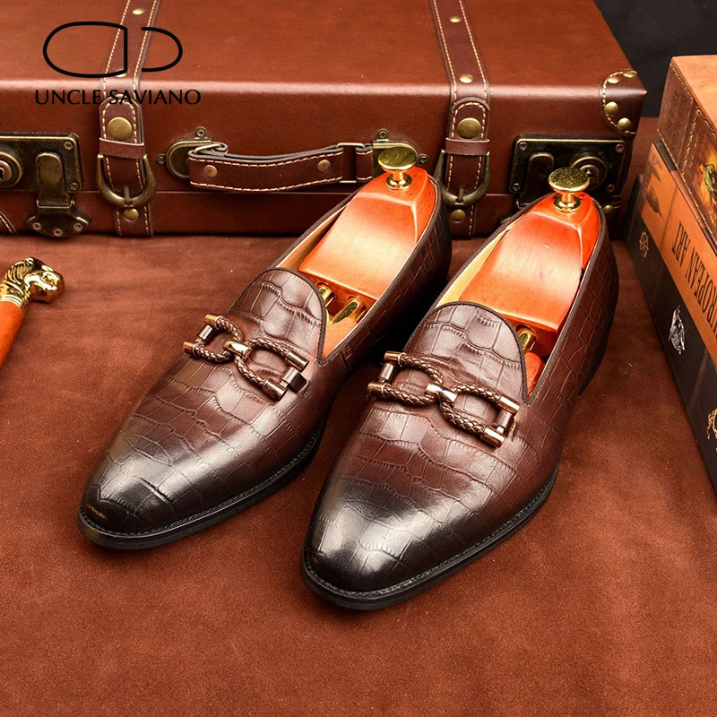 Туфли мужские с ремешком и пряжкой из натуральной кожи | Обувь