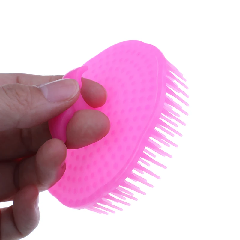 1 шт. силиконовый массажер для головы шампуня бодрящей кожи расческа душа мытья