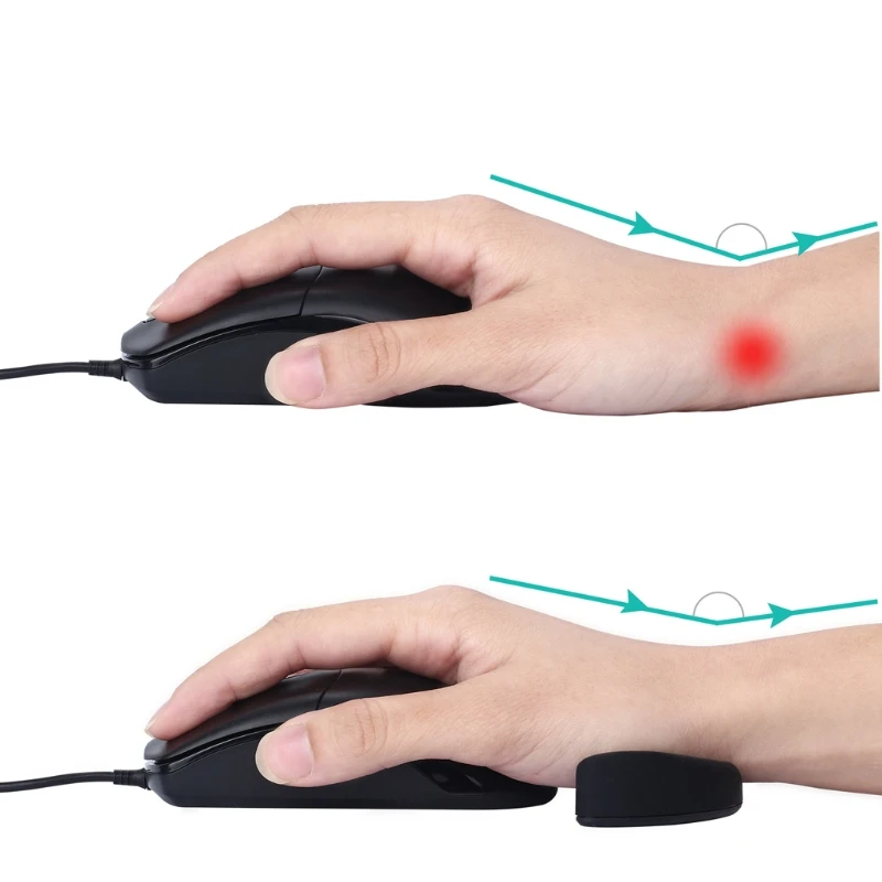 

Ergonomic Mouse Pad Silicon Gel Non-slip Streamline Wrist Rest Support Mat Y08E