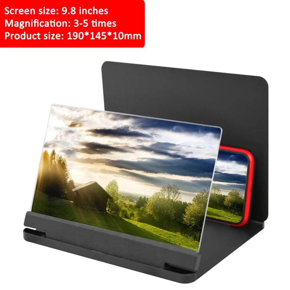 14 дюймов мобильный телефон Экран увеличительное Стекло стереоскопическое видео