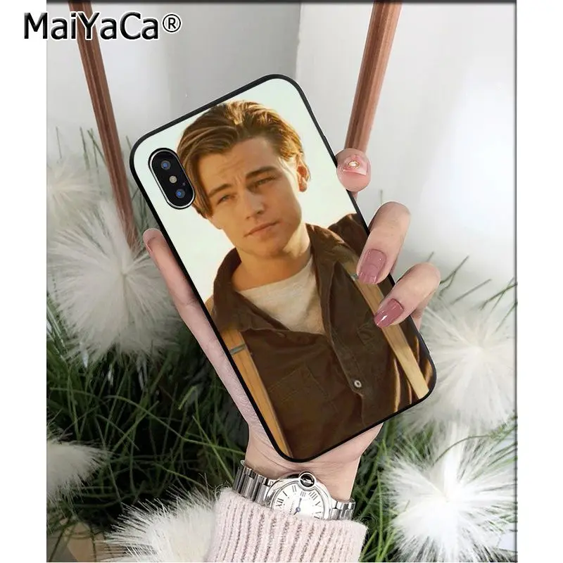 Чехол для телефона MaiYaCa leonardo dicaprio young Customer высокого качества iPhone 5 5Sx 6 7 7plus 8 8Plus X XS MAX