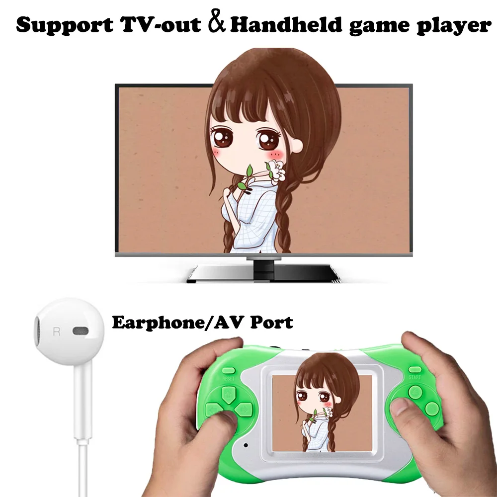 Ретро портативная игровая консоль 2 5 &quot экран дисплей мини Ручной игровой плеер