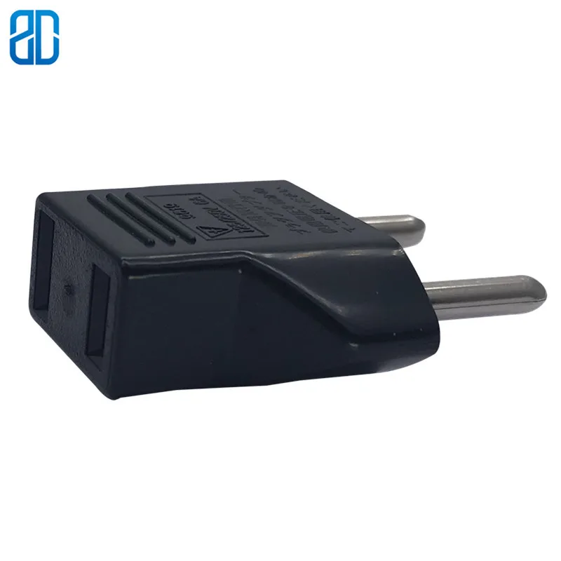 1 шт. штепсельная вилка европейского стандарта для путешествий 2 Pin в США
