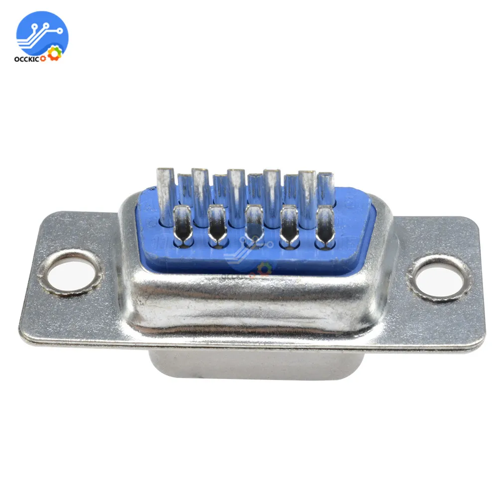 5 шт. DB15 3 ряда параллельный VGA порт адаптер мужской/женский сварной разъем 15 pin D-SUB