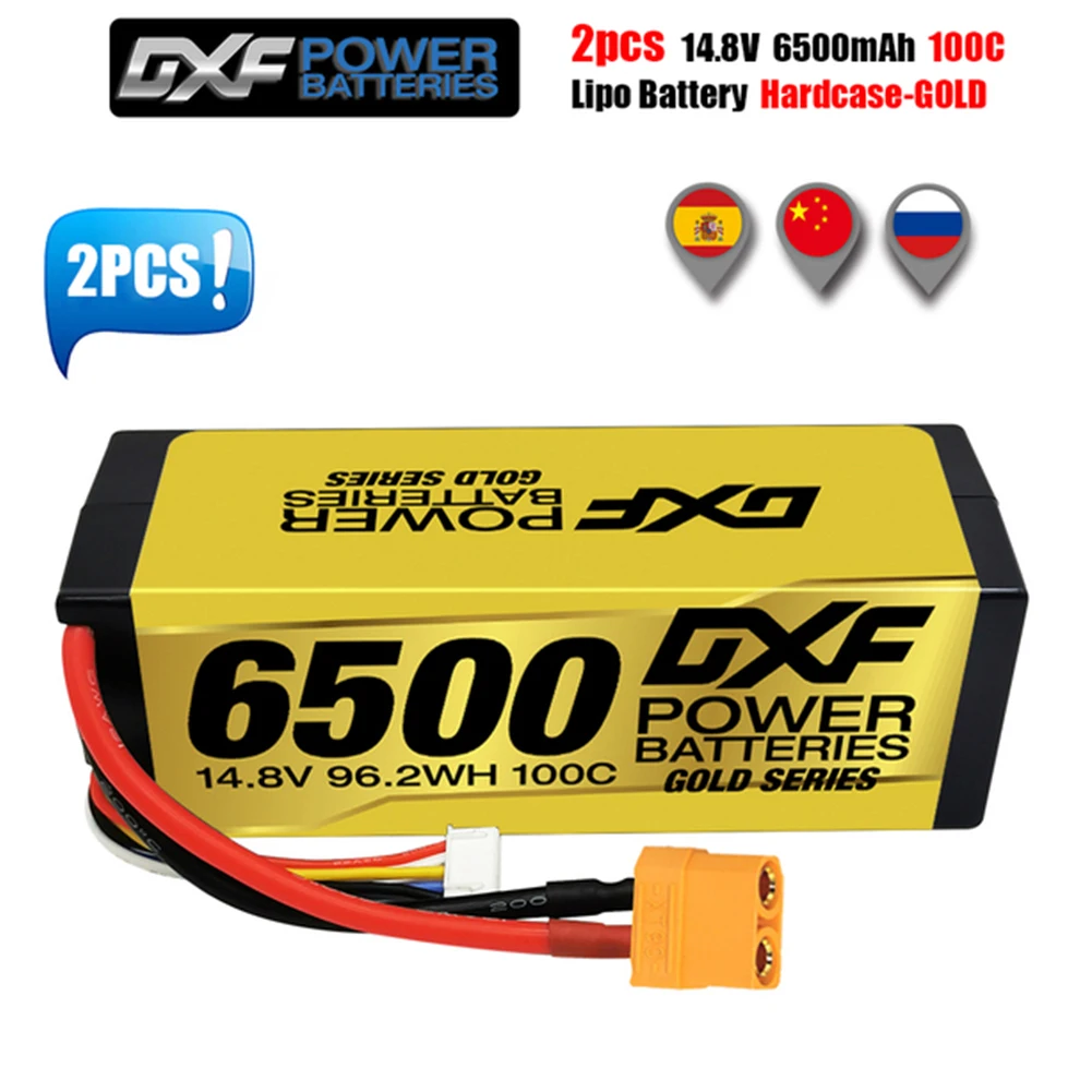 DXF-bater&iacute;a Lipo 2S 3S 4S, 7,4 V, 7,6 V, 11,1 V, 14,8 V, 5200MAH, 6300MAH, 6500MAH, 6750MAH, 8000MAH, 100C, 110C, 120C, 200C, 220C, 240C-3