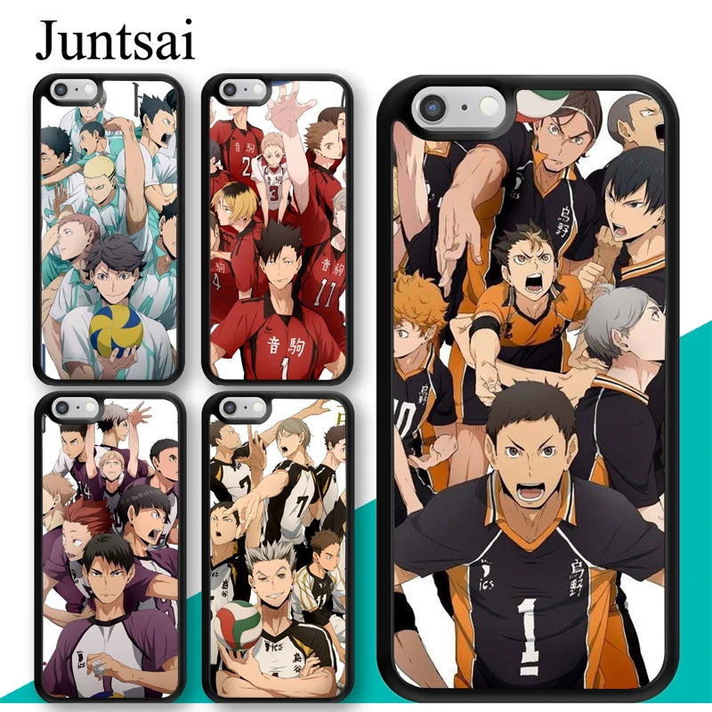 Haikyuu! Чехол с коллажем для волейбольной команды iphone 11 12 Pro Max mini XR XS MAX X 5S SE 2020 6S 7 8