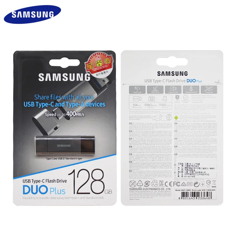 USB-- Samsung DUO Plus, USB 3, 1, 128 , 400 /./