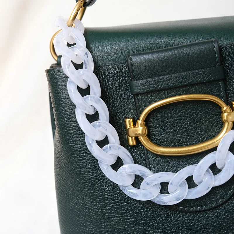 

44/85/120cm Detachable Shoulder Strap Bag DIY Acrylic Resin Handbag Chain Plastic Strap for Women Bag Accessories Handbag Strap