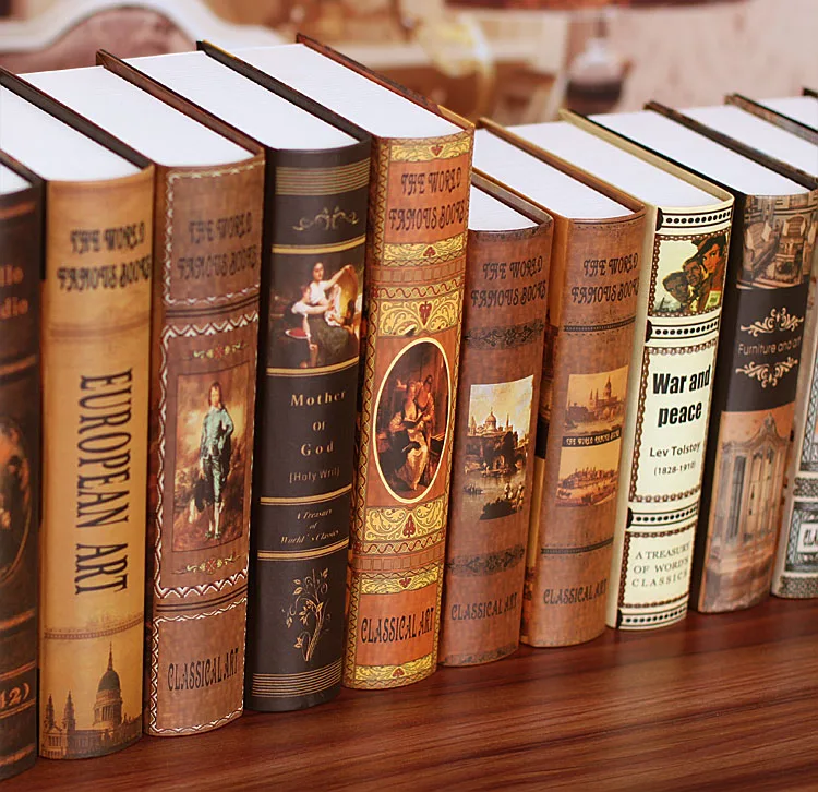 

European Style Retro Home Ornament Decoration Books Photography Prop Books fang zhen shu Fake Book BFG-28