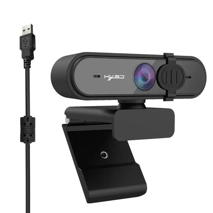 

1080P HD Webcam with Mic Fast Autofocus Web Camera with Protective Cover