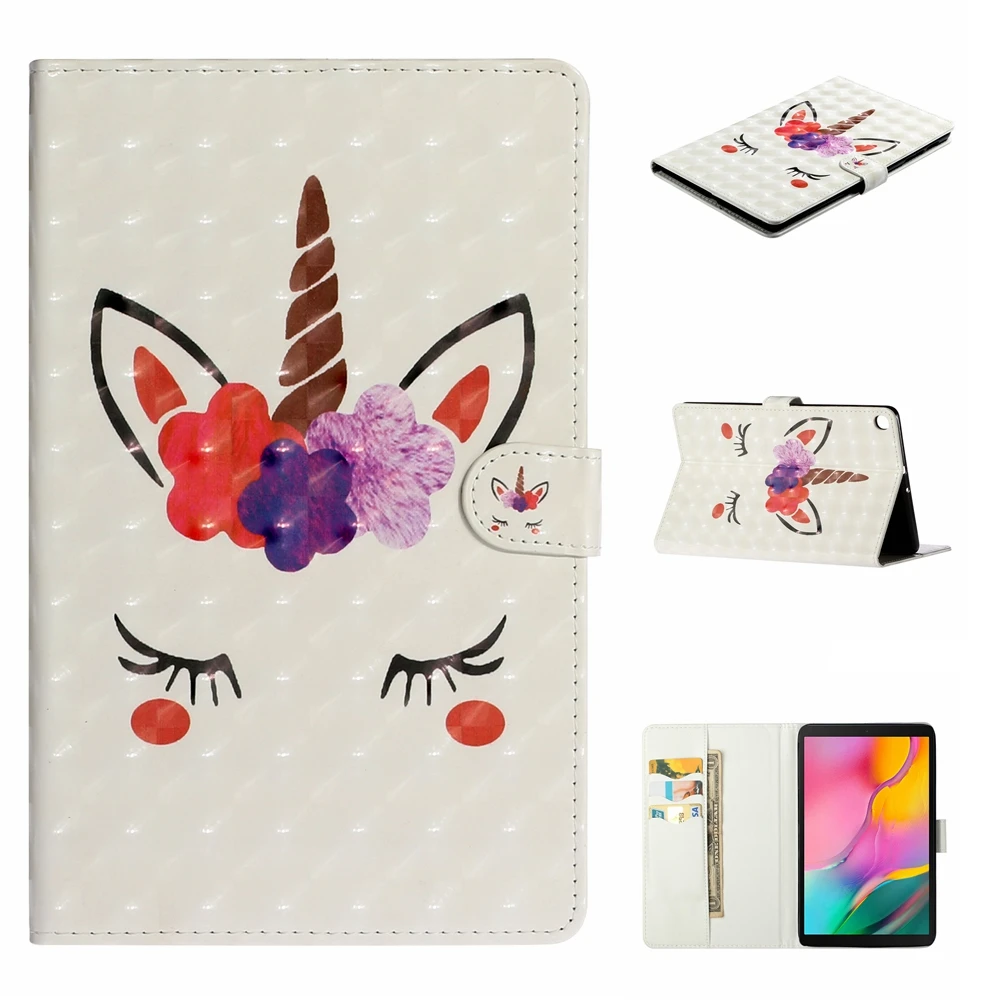 Кожаный чехол для Samsung Galaxy Tab A 10,1 SM-T510 T515 Coque для Galaxy Tab A 10,1 T510 T515 крышка Capa+ пленка+ ручка
