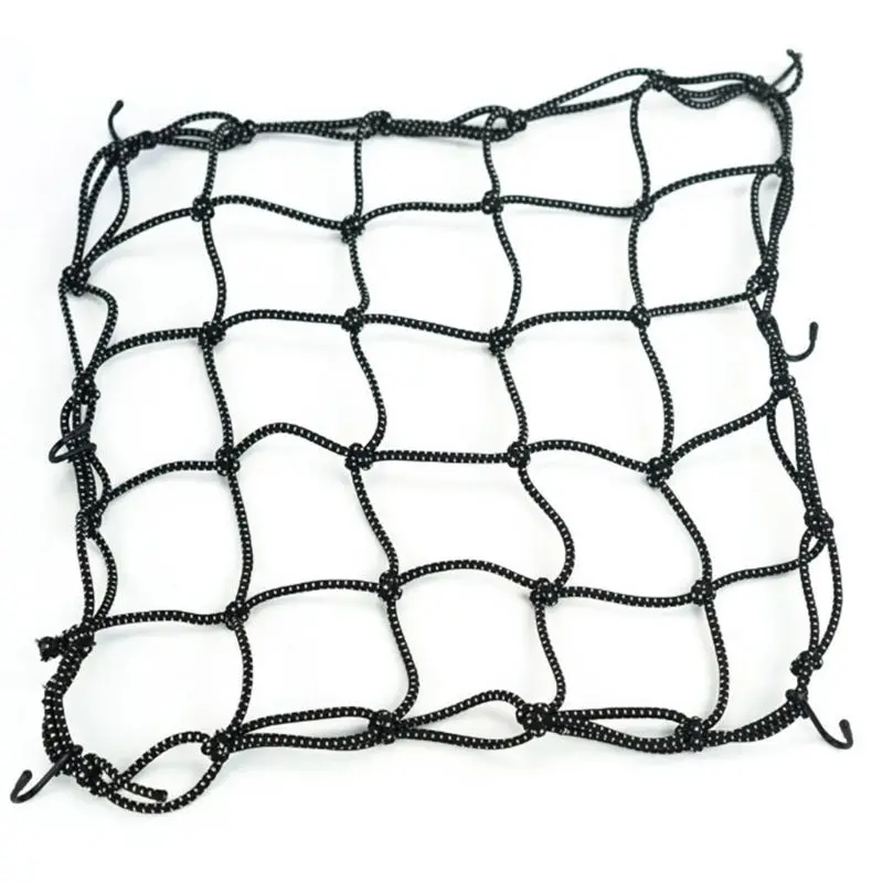 

Multipurpose Motorcycle Cargo Net Stretchable Reflective Mesh with Plastic Hooks