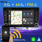 PX6 Android 10 автомобильный DVD мультимедийный плеер для Peugeot 308 408 2007-2013 GPS-навигация 4G + 64G беспроводной Carplay радио TDA7850 DSP