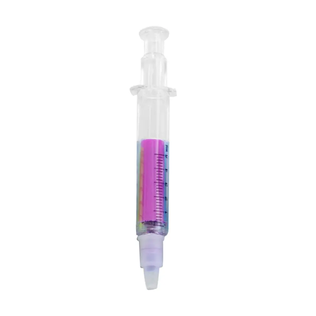 

Portable Size Lovely Kawaii Fluorescent Simulation Syringe Watercolor Pen Office School Stationery Scrapbook Stationery