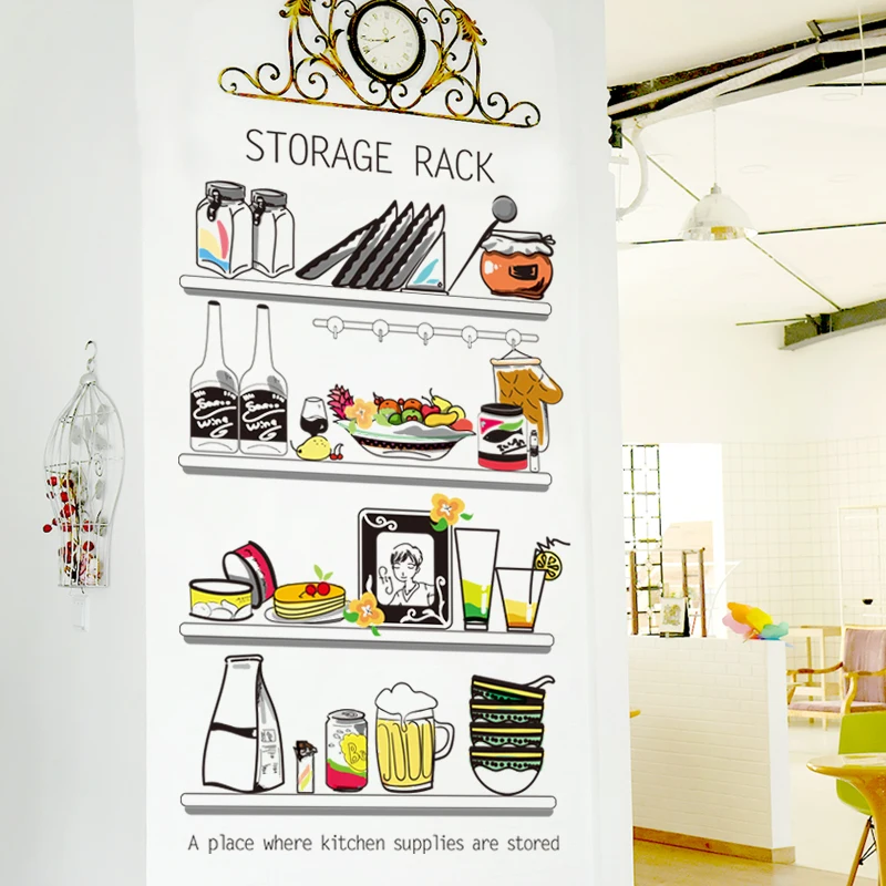 [SHIJUEHEZI] кухонная наклейка из ПВХ материала сделай сам полка для хранения
